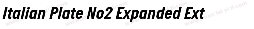 Italian Plate No2 Expanded Extrabol字体转换